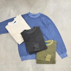 画像1: 【4色展開】-Good On- 光電子QUILT RAGLAN CREW SWEAT キルトラグランクルーシャツ (1)