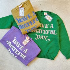 画像2: -HAVE A GRATEFUL DAY- WOOL KNIT CREW (2)